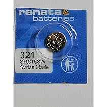 Renata 390 2 Batterie Renata SR616W Da 1,55V Per Orologi - Ossido D'argento, Fatte In Svizzera Batterie Svizzere Per Orologi