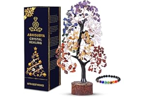 ABHISUBYA Spiritual Crystal Tree of Life, Chakra Decor, Healing Crystals For Home & Gifts