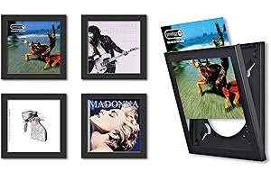 EASY CHANGE FRAME Black Vinyl Record Album LP Frame (Pack Of 4)