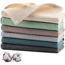 Lot 6 Torchons Absorbants A & B TRADERS – Lot De 10 Torchons De Cuisine Wonderdry En Coton Absorbant Et Durable (gris Linge Coton