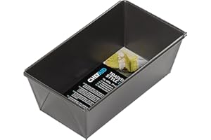 Chef Aid Antihaft Kastenform, Rechteckig, Spülmaschinen- und Gefrierschrankgeeignet, Perfekt für Brot und Kuchen, 900g Kapazität, Karbonstahl, 17,4x 8,4 x 7cm
