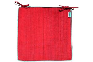 heimtexland ® Outdoor-Kissen Meliert Sitzkissen Garten Stuhlkissen 42x42 Rot Typ645