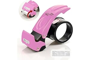 Prosun Distributeur de ruban adhésif professionnel d'emballage en métal avec lame supplémentaire