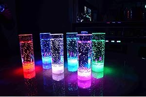LED Vaso para Longdrinks, tragos Largos | Fiesta de cumpleaños, Bodas Vaso de plastico Iluminado de la Marca PRECORN