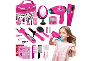 deAO Estilismo e Parrucchiere Gioco di Bellezza e Moda, Set di Accessori Fashion Beauty