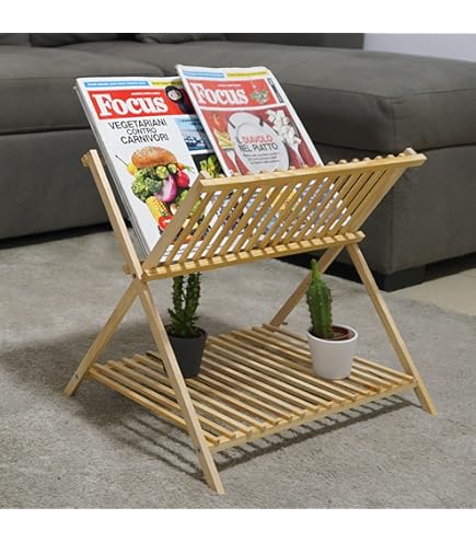 Porta Riviste In Ferro Bianco Maury's - Design Floreale, 35x23x34 Cm - Foto 6