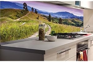 Dimex Küchenrückwand Folie selbstklebend Natur MIT ABENDROT | Klebefolie - Dekofolie - Spritzschutz für Küche | Made in EU - 180 cm x 60 cm