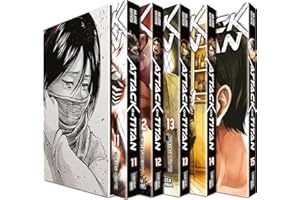 Attack on Titan, Bände 11-15 im Sammelschuber mit Extra: Fantasy-Action-Manga ab 16 Jahren über den Kampf gegen menschenfressende Titanen