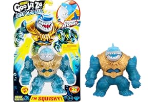 Heroes of Goo JIT Zu Deep Goo Sea Coffret Héros Thrash Figurine Super-Souple Remplie d’Une Substance Visqueuse Attaque Morsure Étire Ton Héros Jusqu’à Trois Fois sa Taille