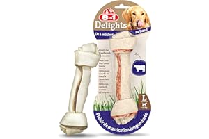 8in1 Delights Beef L - Os à Mâcher garnis de bœuf pour Chien de Grande Taille - 1 pièce