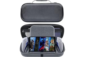 Hesupy Étui de Rangement pour Playstation Portal - Housse de Protection Rigide en EVA pour Console de Jeu PS Portal, Noir, Sac de Rangement pour Playstation Portal