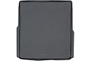 M MOTOS Mata bagażnikowa z PE pasuje do Volkswagen Passat B8 2014-2023 Zwiększ komfort podróży dzięki wytrzymałej macie bagażnikowej - mata do bagażnika na każdą pogodę, ochrona przed zabrudzeniami