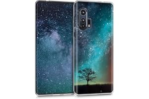 kwmobile Funda Compatible con Motorola Edge Plus/Edge+ - Carcasa de TPU con impresión UV árbol y Estrellas