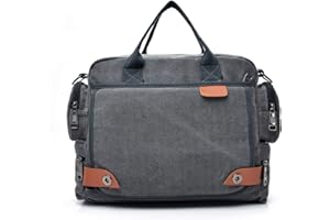 FANDARE Bolso de Bandolera Bolsa de Mensajero Lona bandoleras hombre Bolsa de Mensajero para 12.9 Pulgada Laptop Bolso Tote Crossbody Bag Bolsa de Hombro para Viaje Trabajo Negocio Escuela Universidad