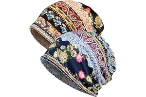 XYIYI Femmes Chapeau de Chimio Coton Bonnet Chapeau Turban Couvre-Chef Head Wraps
