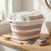 Deconox Katlanabilir &Ccedil;amaşır Sepeti 27 Litre, Katlanabilir Sepet, Plastik &Ccedil;amaşır Sepeti, Katlanabilir &Ccedil;amaşır Selesi | 27 Li