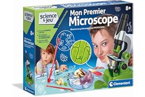 Clementoni - 52510 - Science et Jeu - Laboratoire - Mon Premier Microscope - Jeu Scientifique pour Enfants à partir de 8 Ans et Plus - pour l'Observation - Fabriqué en Italie
