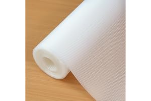 Hersvin 50cmx600cm Plastico Protector para Cocina Cajones, Espesado Alfombras Non Adhesivo para Nevera Mueble Fregadero Estante Organizador Cubiertos EVA Cubre Encimera (Transparente Gran Diamante)