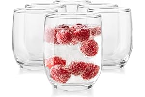 Glasmark KROSNO 1992 Vasos Juego De 6 Vasos De Cóctel De 0,3 Litros De Agua Aptos Para Lavavajillas 6 x 280 ml