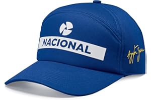 FUEL FOR FANS Ayrton Senna Gorra Nacional Réplica - Azul, Talla Unica, Unisex