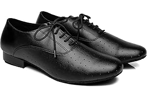 MINITOO Chaussure de Danse Homme Garçon pour Danse Moderne Latine Jazz Salsa Tango Salle de Bal 1 inch Talons TH250601