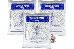 YOAXIA MARKE yoaxia ® - 3er Pack - [ 3x 375g ] THAI DANCER Große Tapioka Perlen (L) / Tapioca Pearl + ein kleiner Glücksanhänger gratis