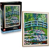 LEGO Art Claude Monet &ndash; Nil&uuml;fer G&ouml;l&uuml; &Uuml;zerinde K&ouml;pr&uuml; 31220 | Yetişkin Kadınlar ve Erkekler i&ccedil;in Asma Mekanizması İ&ccedil;eren Duvar 