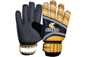 KINZIO Gli sport Guanti da portiere da calcio per adulti e bambini, Ottima Sicura, Funzionalità e Vestibilità - Alenamento e Giochi Ricreativi - Calcio Football Bimbo Gioventù