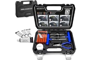 HASKYY 47 TLG PR Flickverktyg Profi Däckreparationsset PKW Pannenset Vulkaniserade Remsor Motorcykel