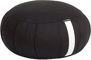 BODHI Zafu Zen, coussin de méditation zen classique de style japonais, rembourrage léger et ferme en kapok – Fabriqué en Allemagne