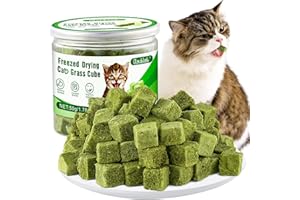 Glaublieb 50g Palitos de Hierba Gatera Liofilizado, Golosina de Hierba Gatera para Gatos, Snack Liofilizado para Eliminar Las Bolas de Pelo y Limpiar los Dientes