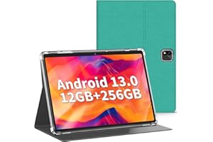 JJGJ 10 Zoll Tablet, Android 13 Tablet,12GB RAM+256GB ROM(TF 1TB), 8000mAh, 1280 x 800 IPS HD Bildschirm, 5G WiFi, BT5.0, GMS-Zertifizierung, 5MP+8MP Kamera, Typ-C/GPS/OTG (Grün)