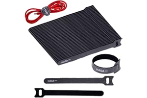 HASA zone Bridas Reutilizables 100PCS, Ajustable Ataduras Cables con Nylon Gancho y Lazo, Sujeta Cables para Organizador de Cables
