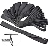 HENTEK Zurrschlaufen 12 Stück Schlaufen Spanngurte Schwerlast 500 kg Befestigungsriemen Spanngurte Sicheres Trailering Transp