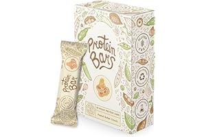 Barrette proteiche vegane - BURRO DI ARACHIDI CROCCANTE - 15 Barrette energetiche vegane ad alto contenuto proteico, barrette proteiche senza zucchero o aspartame - Alpha Foods