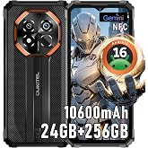 OUKITEL G7 Unbreakable Android 16, 24GB RAM+256GB ROM/TF 1TB, Black | Rugged Mobile Phone 10600mAh Battery, 64MP Camera, 6.52