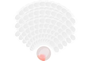 LYHURK 100 arkuszy 1000 sztuk naklejek na kolczyki do rozdwojonych płatków uszu, naklejki na ciężkie kolczyki, ochrona kolczyków, łatki, duże stabilizatory kolczyków, naklejki, oszczędzające płatki uszu