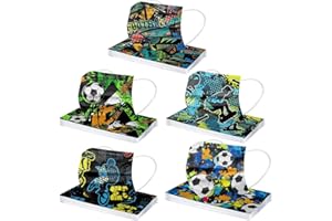 DeaAmyGline 50 Stück Kinder Mundschutz mit Bunt Motiv Einweg Mund Nasenschutz 3-lagige Atmungsaktiv Geruchlos Lustige Bedruckt Einmal Halstücher Masken Tücher Schal für Täglich Outdoor Schule…