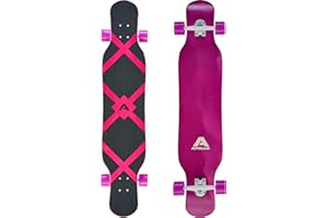 Apollo Longboard Dancing – 117 X 24 cm – Rodamientos ABEC-9 – Monopatín Longboard Elegante – Dancing para Principiantes y Expertos – Apto para Todos los Trucos y Movimientos – Cruiser Longboard
