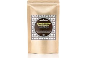 Verdant Republic Organic Supreme Sprout Sprouting Seeds Mix 250g/500g | Non GMO Superfood Microgreens | Easy to Sprout with Mung Beans, Alfalfa, Broccoli, Red Clover & Sunflower (250g)