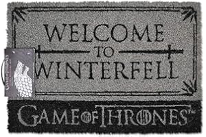 1ART1 Game of Thrones Welcome to Winterfell – wycieraczka, szara, 40 x 60 cm