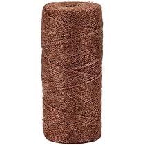 Lot De 3 Ficelles Jute 2mm - Noir, Blanc, Marron, 160m Chaque, Pour Jardin, Décoration Et Emballage