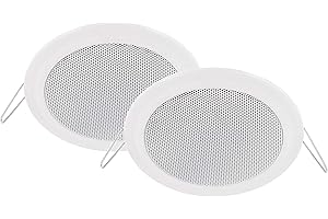 ADAKAT 2er Pack, Vollmetall Einbau Lautsprecher, 14W RMS, 60W Musikleistung