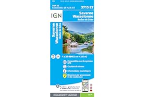 IGN 3715ET Wasselonne saverne rocher de dabo