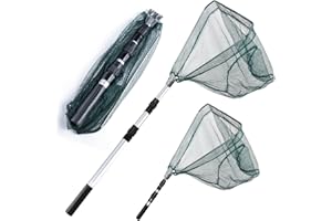 NAKIHOUSE Kescher Angeln, Teleskop Angeln Netz Angelnetz Teichkescher Diverse Längen auch für Erwachsene und Kinder, Zum Fangen von Fischen, Schmetterlingen, Hühnern, Gänsen, Enten und Vögeln