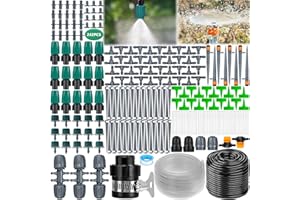 ZLPBAO Système d'irrigation Jardin 40m+6m, 242Pcs Kit Arrosage Automatique pour Jardin, 40M+16M Kit d'irrigation Goutte Kit d'irrigation Goutte à Goutte Système d'irrigation pour Jardin