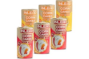INLEAD - Corn Cakes | Leichte & Knusprige Maiswaffeln für Bewussten Genuss | Kalorienarm, Fettarm & Ideal als gesunde Alternative zu Chips (6x 120g, MIXBOX)