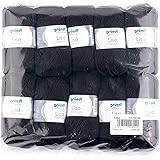 Gründl Lisa Premium Uni Strick- & Häkelgarn (weicher und wollartiger Charakter, pflegeleichtes waschbares Strickgarn aus 100%