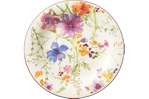 Villeroy & Boch Mariefleur Basic färgglad frukosttillverkare, 21 cm, premiumporslin, vit/färgglad