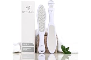‎DYNESSE DYNESSE Hornhautentferner Hornhautfeile Fußfeile Hornhautraspel. 3-in-1 mit integrierter Mini-Feile. Keine Schnittgefahr. Professionell. Edelstahl mit Laser-Cut-Technologie. Premium Hornhauthobel